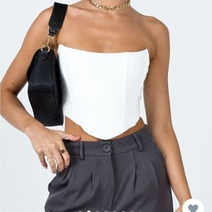 Princess Polly white corset top